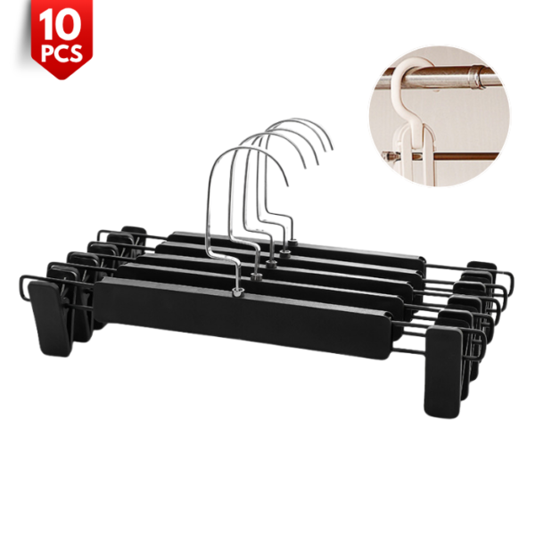 Stainless Steel Rubber-Clip Pants Hanger