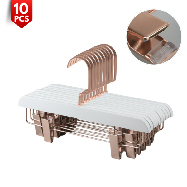 Rose Gold Wooden Pants Hanger