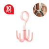 Rotatable 4-claw multipurpose hanger hook hanger tie silk scarf scarf coat rack plastic hook shoe rack