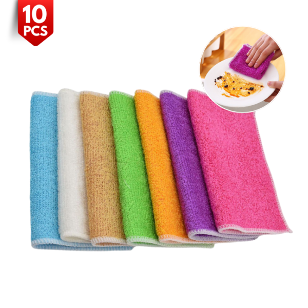 Double-layer Thickened - Bamboo Fiber Dishcloth