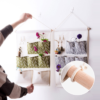 Simple Cotton and Linen Seven Pocket Hanging Bag