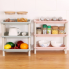 Multifunctional 3-layer combination kitchen and toilet shelf
