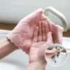 Hanging Type Coral Velvet Kitchen Towel
