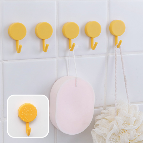 10 Pieces Bathroom Nail-Free Hook