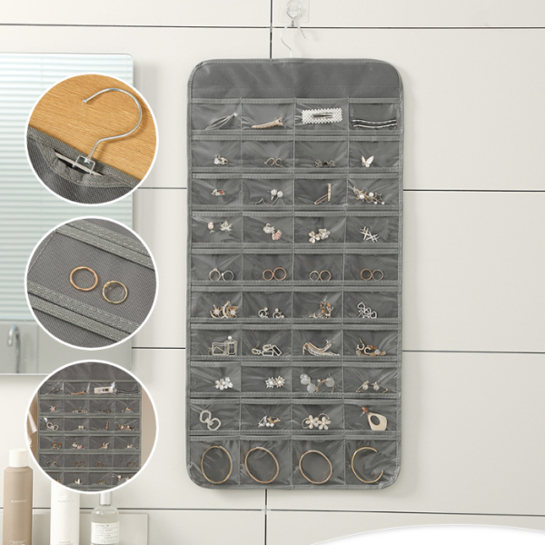 Double Sided 80 Grid Jewelry Storage