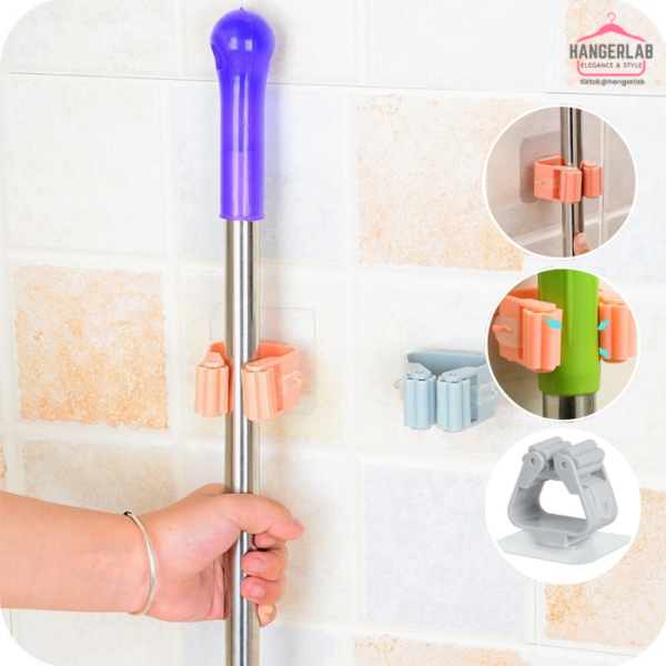 Mop Holder Bathroom Wall Sticker