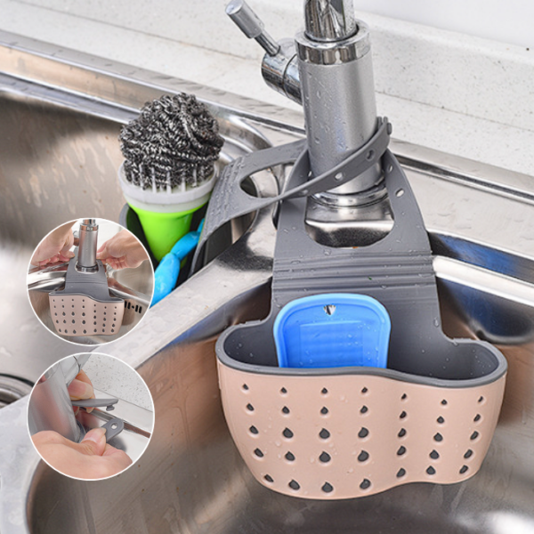 Premium Kitchen and bathroom Sink Drain Organizer