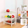 Multifunctional 3-layer combination kitchen and toilet shelf