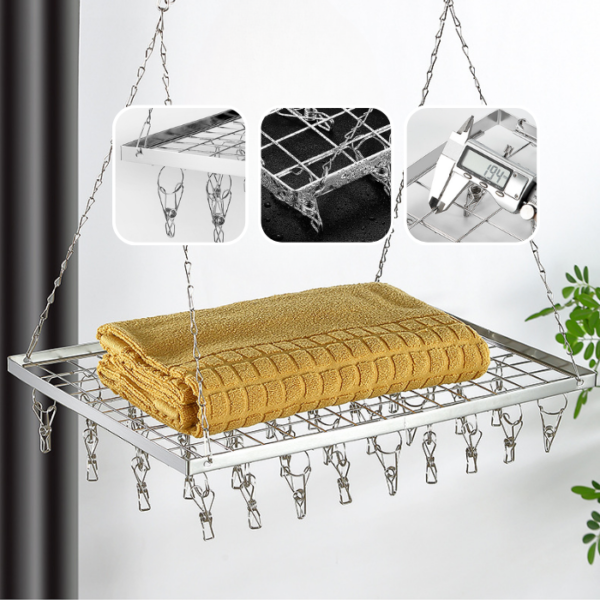 36 Clips Stainless Steel Drying Rack