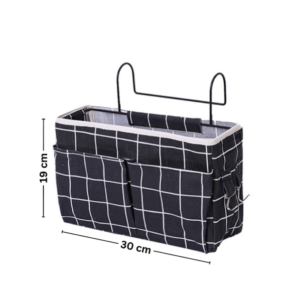 Bedside Organizer Caddy Bag with Hook