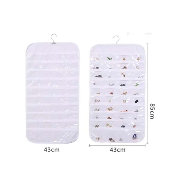 Double Sided 80 Grid Jewelry Storage