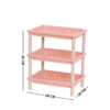 Multifunctional 3-layer combination kitchen and toilet shelf
