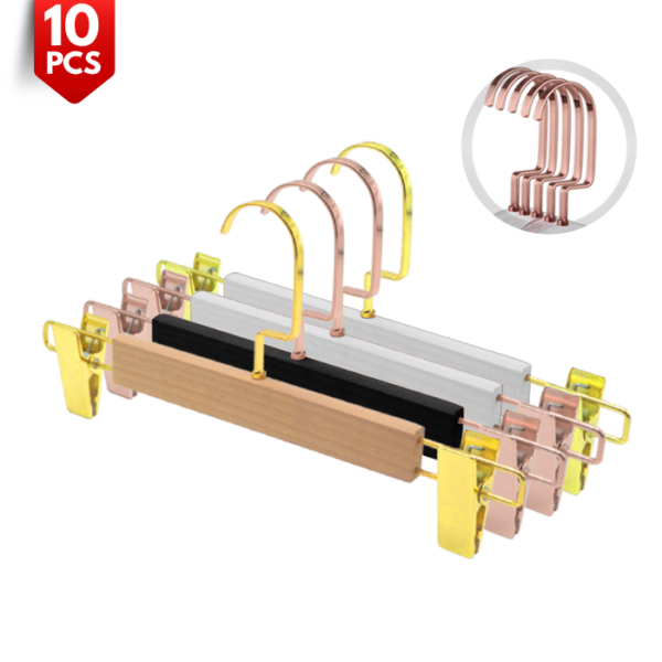 Light Gold Wooden Pant Hanger